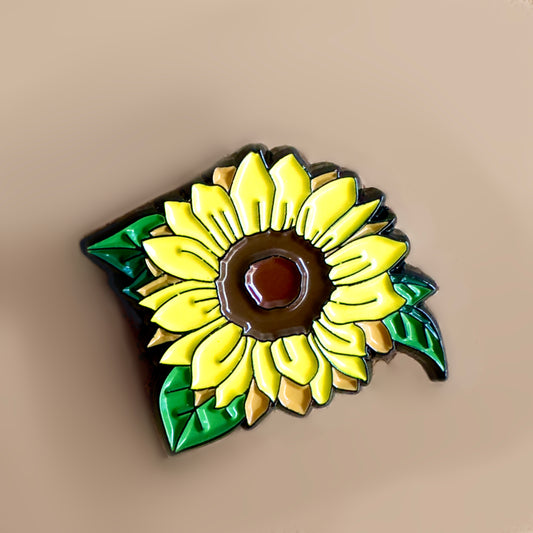 Sunflower Enamel Pin